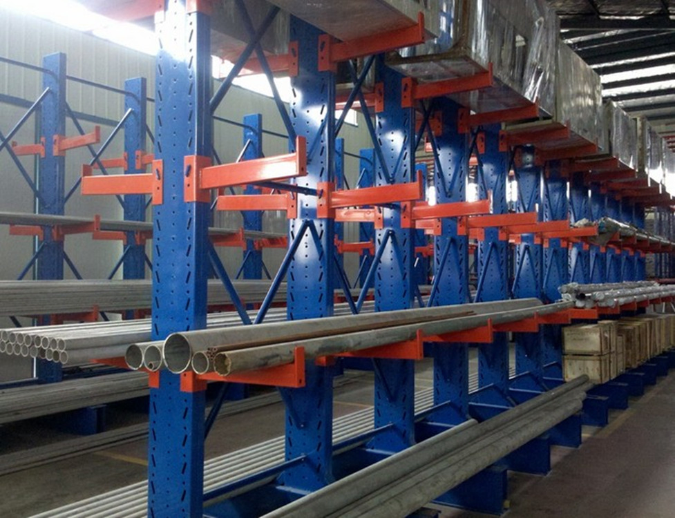 Racking Warehouse Storage Plywood Heavy Duty Cantilever Racks Industrial Pipe Shelving