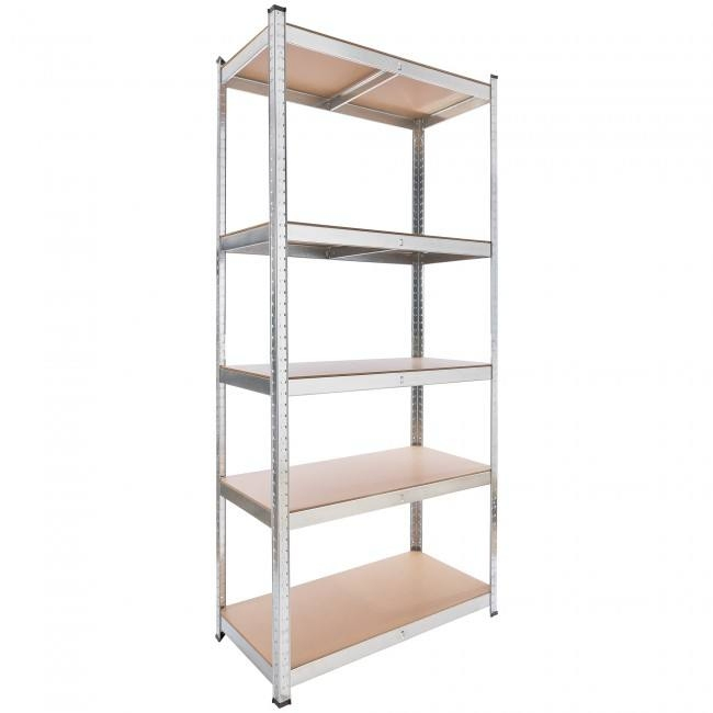 Heavy Duty Boltless Rivet Rack Easy-to-Assemble 5-Layer Commercial Electronic Storage Shelving for Warehouses Made of Steel