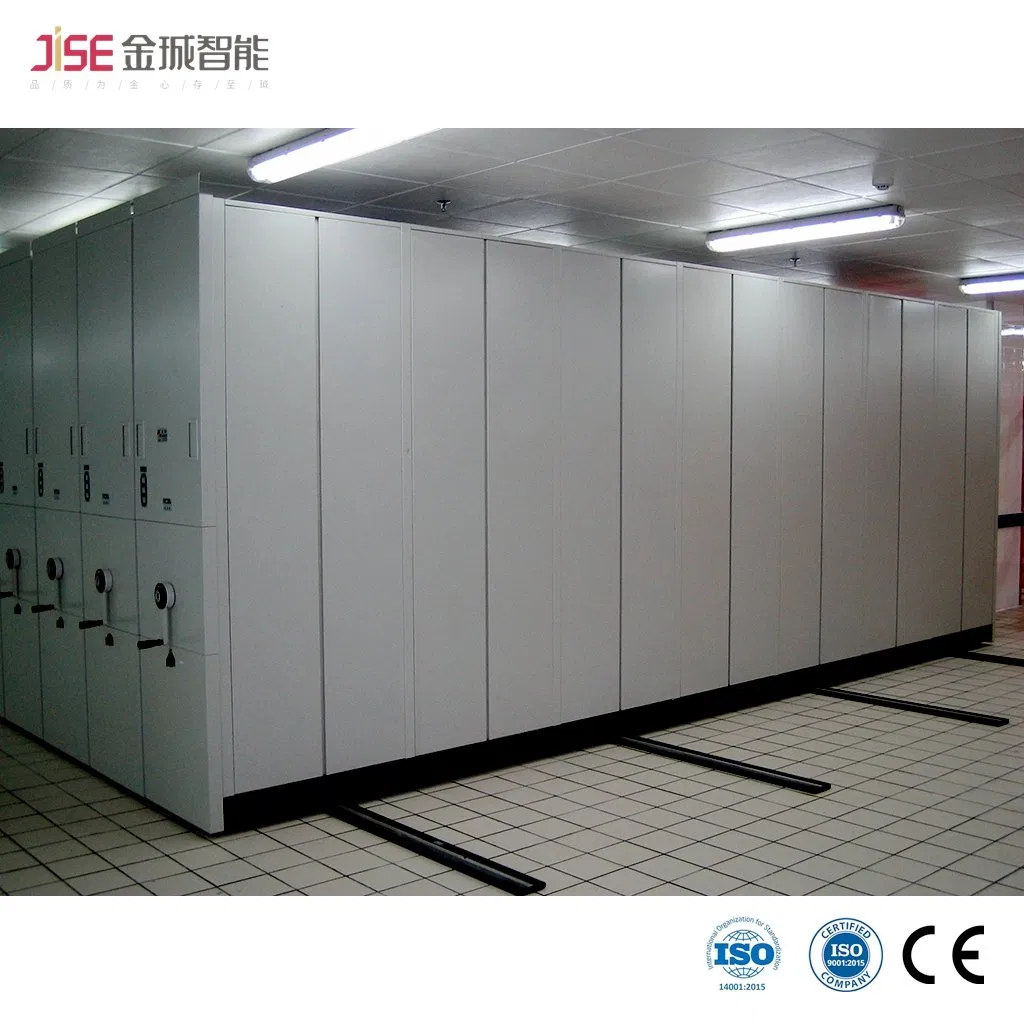 Light Duty Boltless Rivet Shelf Automatic Mobile Shelving for Library Bank Archives Use