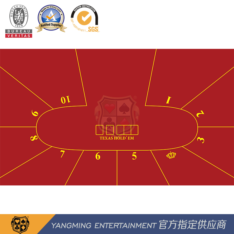 Original Design and Custom-Made 10-Person Texas Hold'em Space Entertainment Game Layout