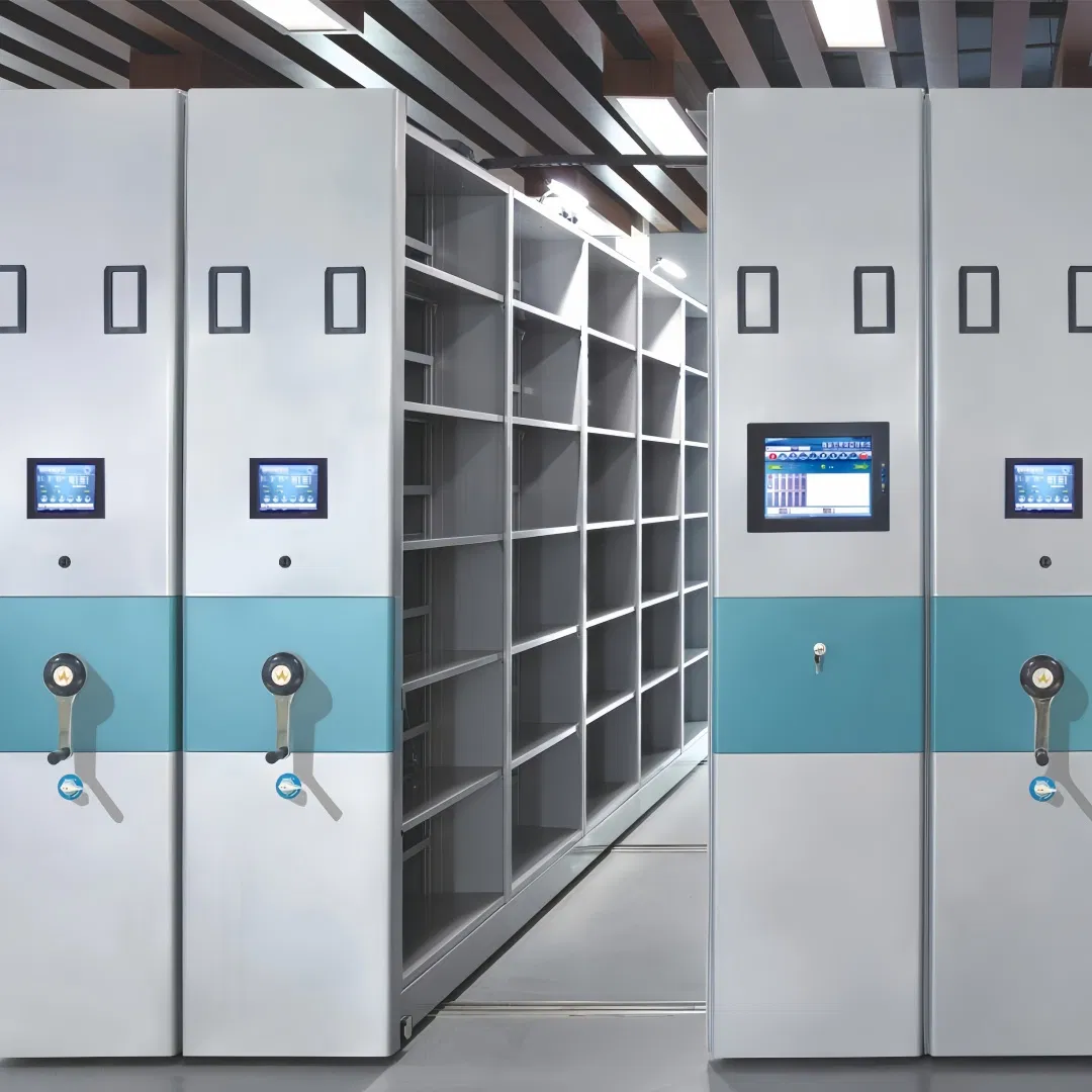 Mobile Intensive Shelf Factory Storage Files Office Movable Storage Rack Library Mobile Filing Rack Government - Agency - Use Mobile Storage Systems