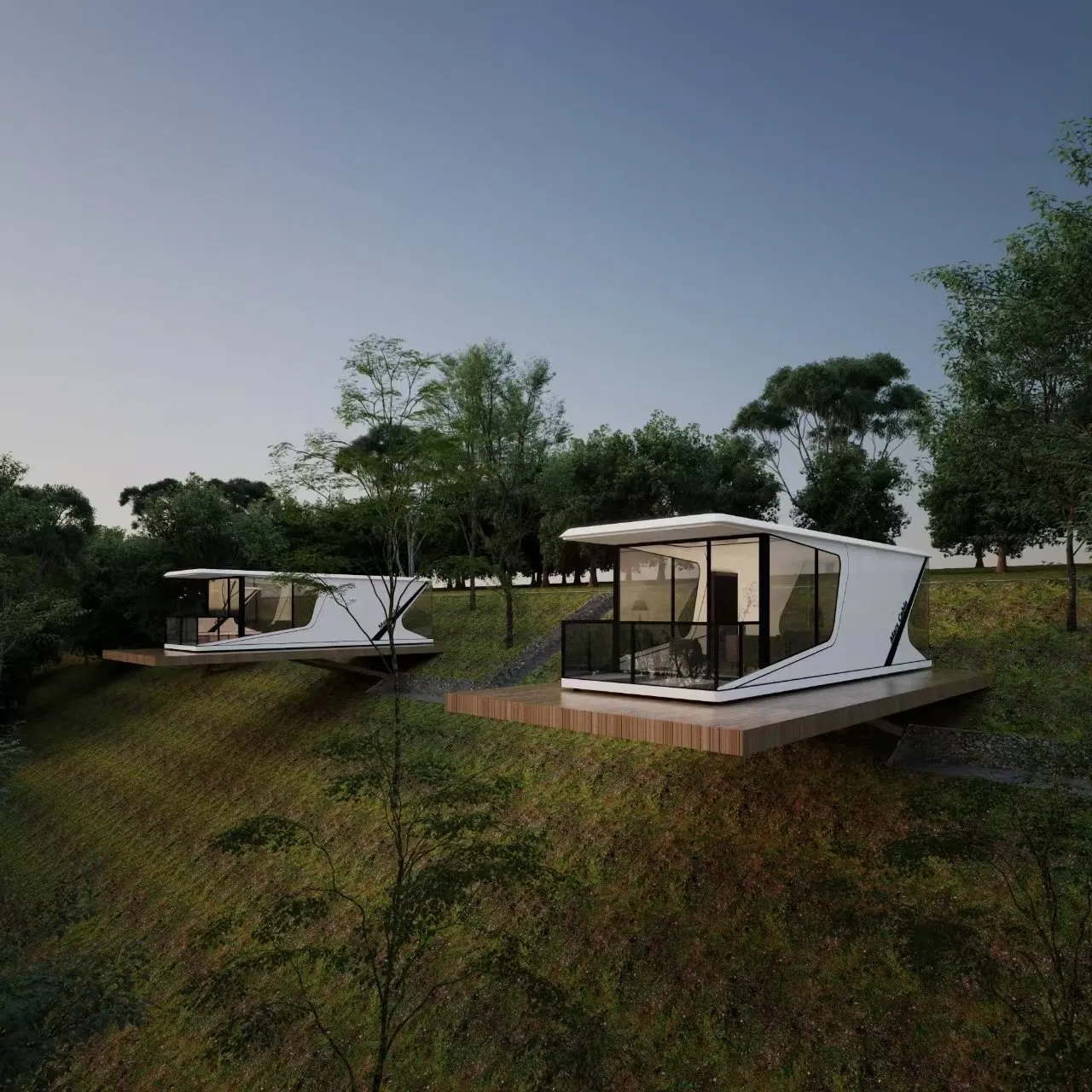 Sturdy Durable Modular Capsule Hotel Layout with Professional Graphic &amp; 3D Model Design for Projects Solutions