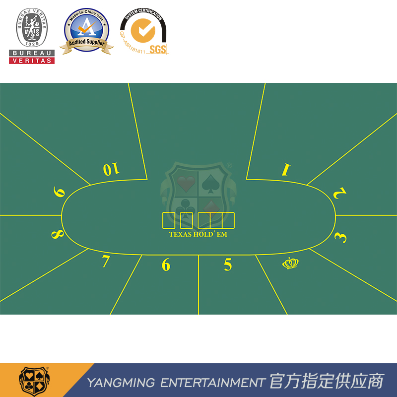 Original Design and Custom-Made 10-Person Texas Hold'em Space Entertainment Game Layout