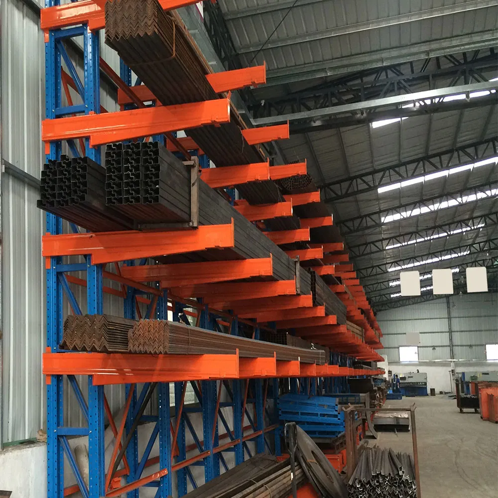 High Efficient Warehouse Storage Metal Heavy Duty Shelf Cantilever Rack System for Warehouse Pipe Storage
