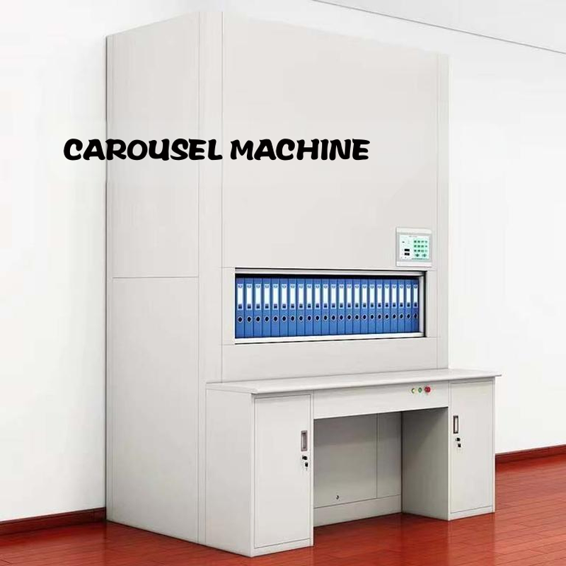 Dynamic Vertical Carousel Storage System for Warehouse Cargo Picking up Organization and Efficiency