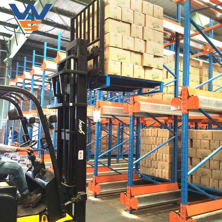 Heavy Duty Load 1500kg Adjustable Radio Warehouse Pallet Shuttle Racking System