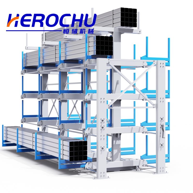 Interchangeable Manual-Electric Sliding Arm Pipe Storage System