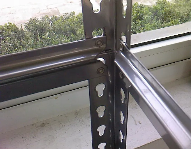 Rivet Shelving Structure