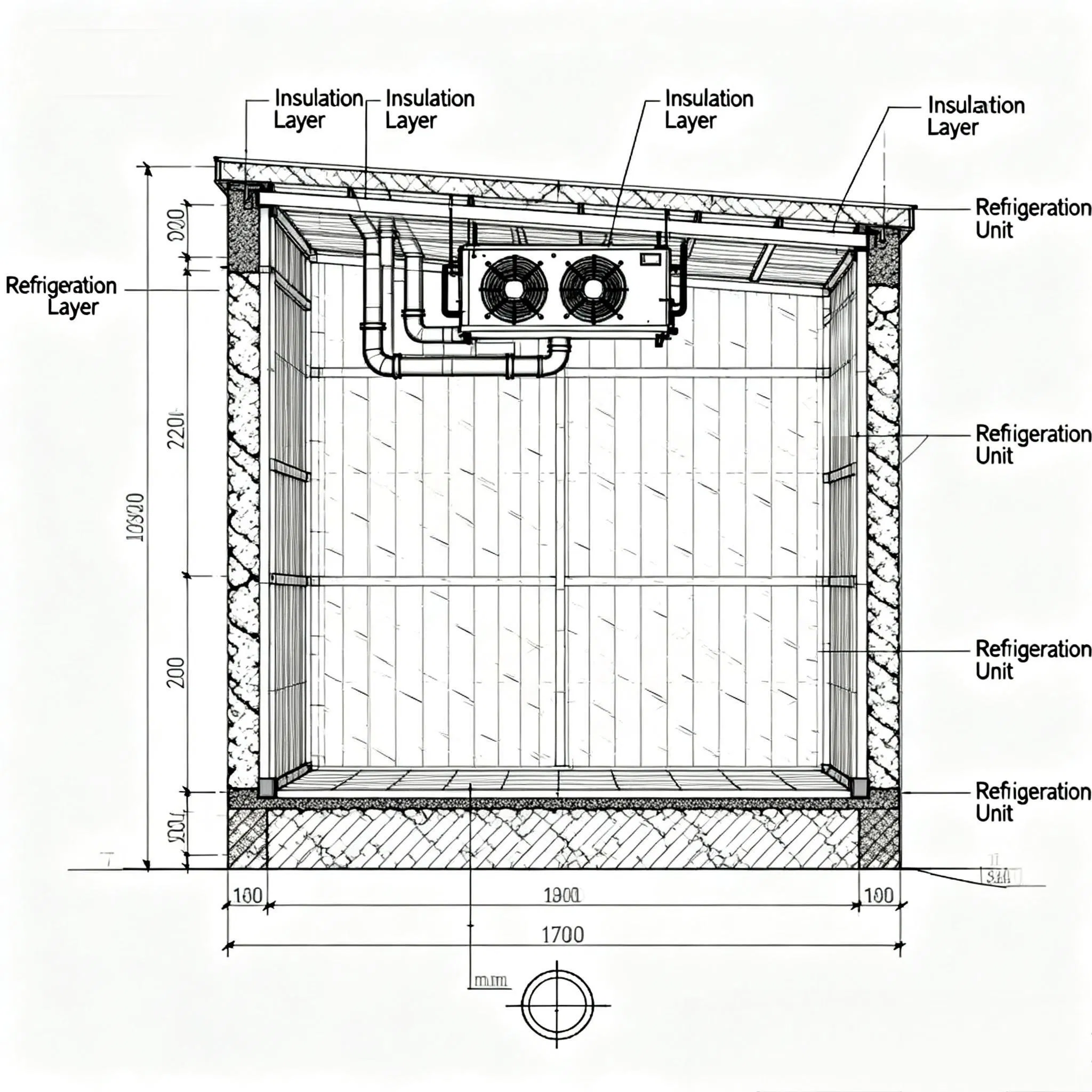 Cold Storage Room with Automated Temperature Adjustment