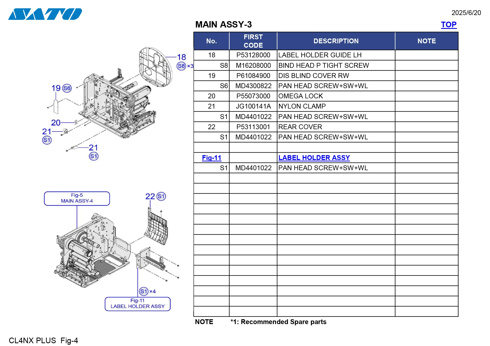 Sato Cl4nx Plus Timing Belt View 3
