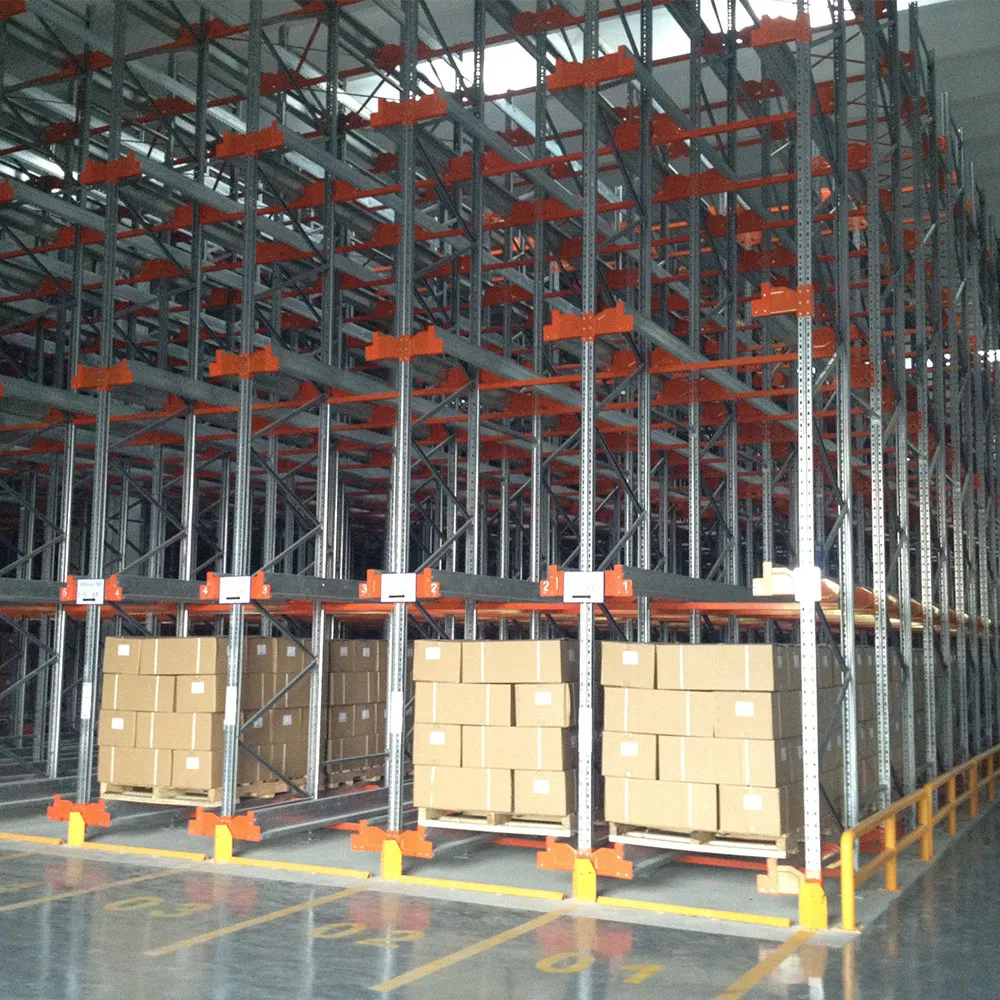 High Density Storage Automatic Radio Shuttle Racks Electric Pallet Control Racking System