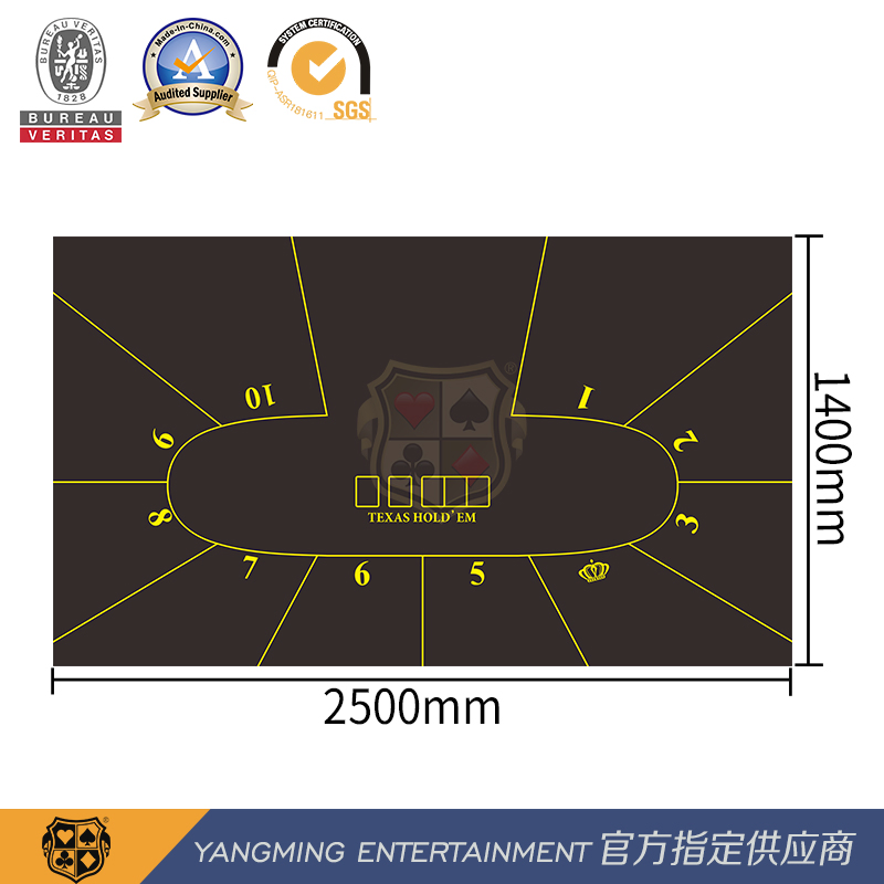 Original Design and Custom-Made 10-Person Texas Hold'em Space Entertainment Game Layout