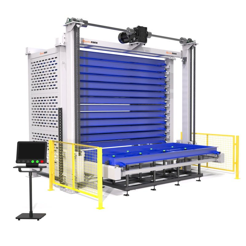 Modern Industrial Automated Sheet Metal Storage Shelf Unit