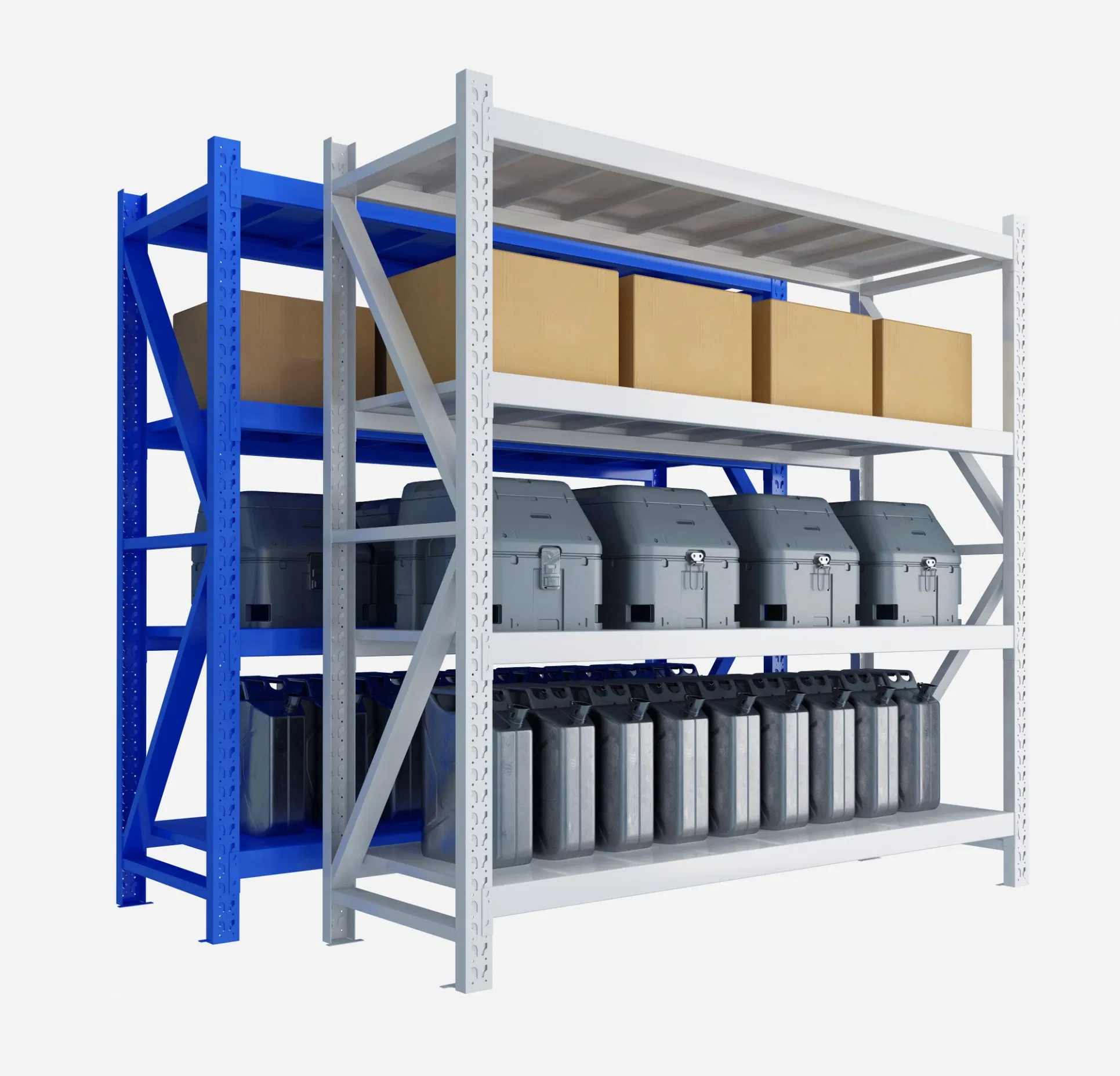 Cold-Rolled Steel Electrostatic Spraying Boltless/Rivet Racking Manufacture Display Shelf 2000mm* 60mm * 2000mm