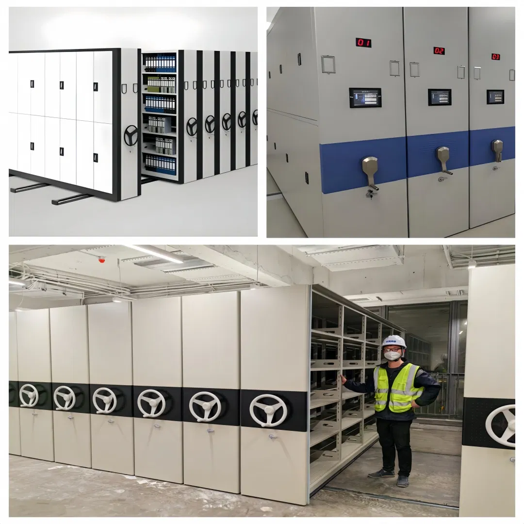 Mobile Intensive Shelf Factory Storage Files Office Movable Storage Rack Library Mobile Filing Rack Government - Agency - Use Mobile Storage Systems