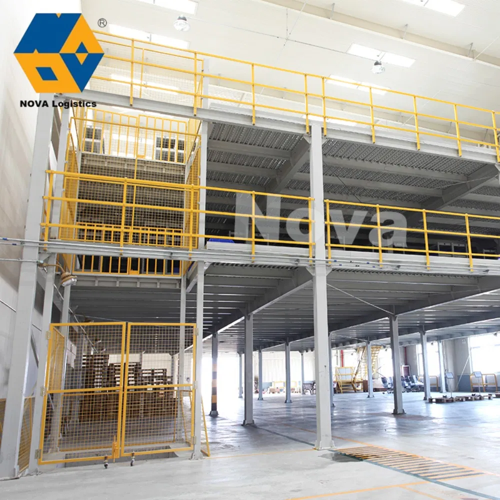 Industrial Steel Platform Warehouse Storage Mezzanine System with Stairs