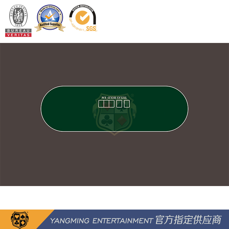 Oval Table Design Layout Texas Hold'em Casino Waterproof Tablecloth