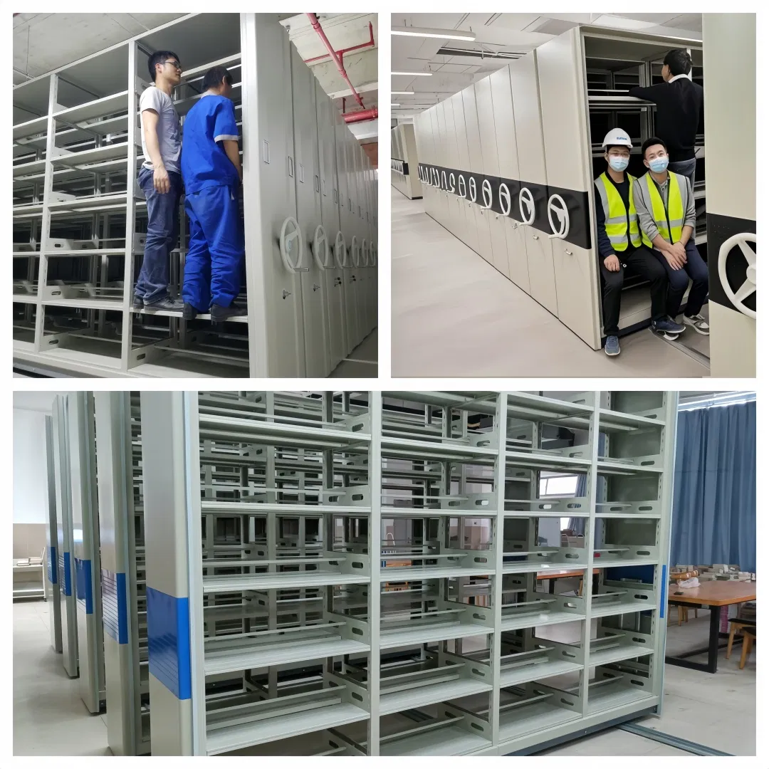 Mobile Intensive Shelf Factory Storage Files Office Movable Filing Cabinet Movable Mobile Shelving Library Mobile Storage Systems
