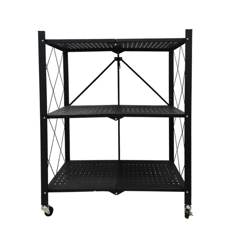Hot Selling Home Kitchen School Folding Adjustable Rack Storage Shelf Book Shelves for Home Decor