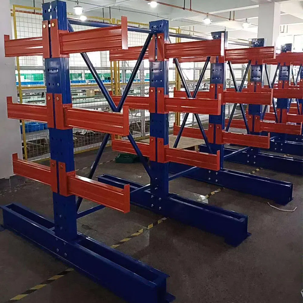 High Efficient Warehouse Storage Metal Heavy Duty Shelf Cantilever Rack System for Warehouse Pipe Storage