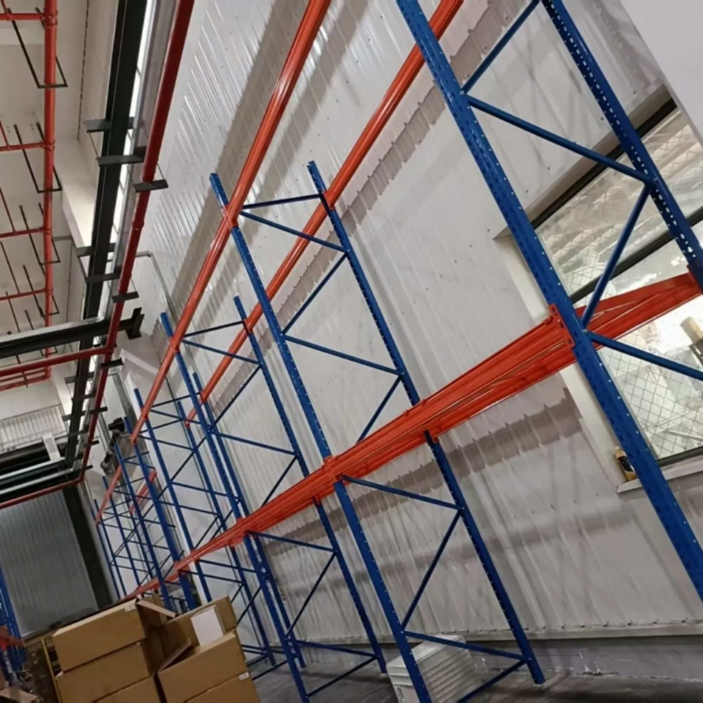Heavy-Duty Gravity Shelves with Powder Coating for Industrial Storage