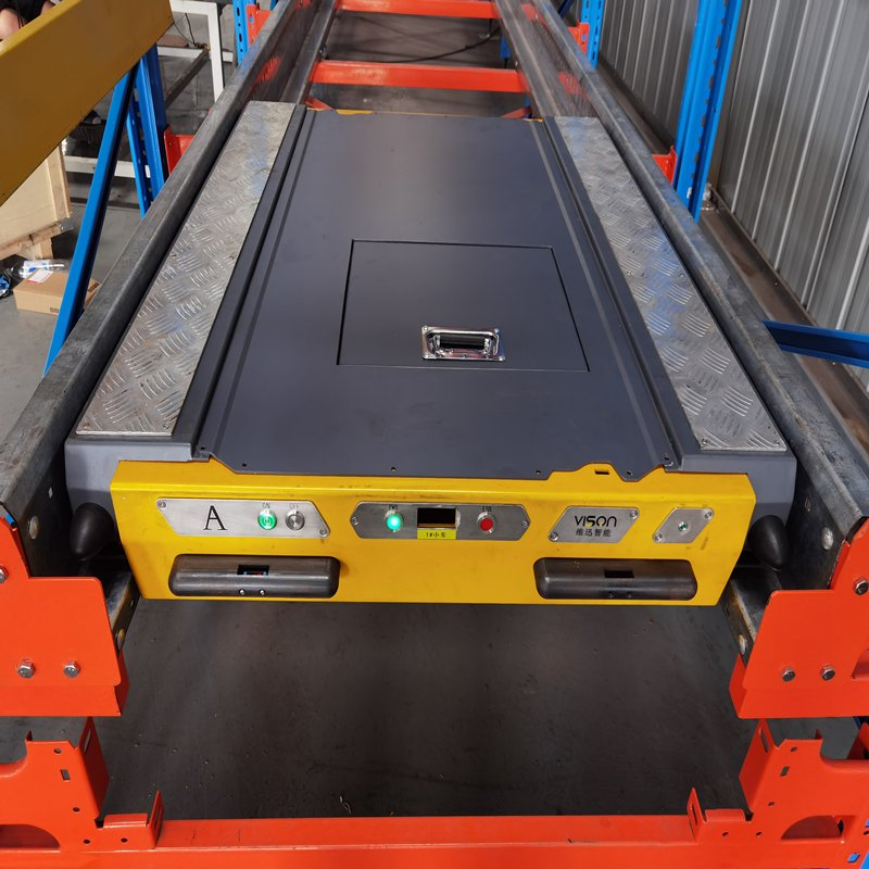 Fast Stock Picking Radio Shuttle Cart Warehouse Automated Storage Pallet Shuttle System OEM