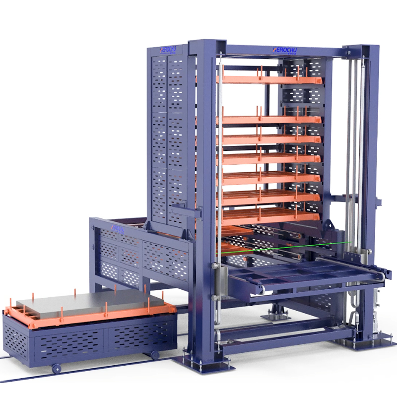 Automatic Sheet Metal Storage Tower Space Saving Automated Storage for Metal Plate Warehouse