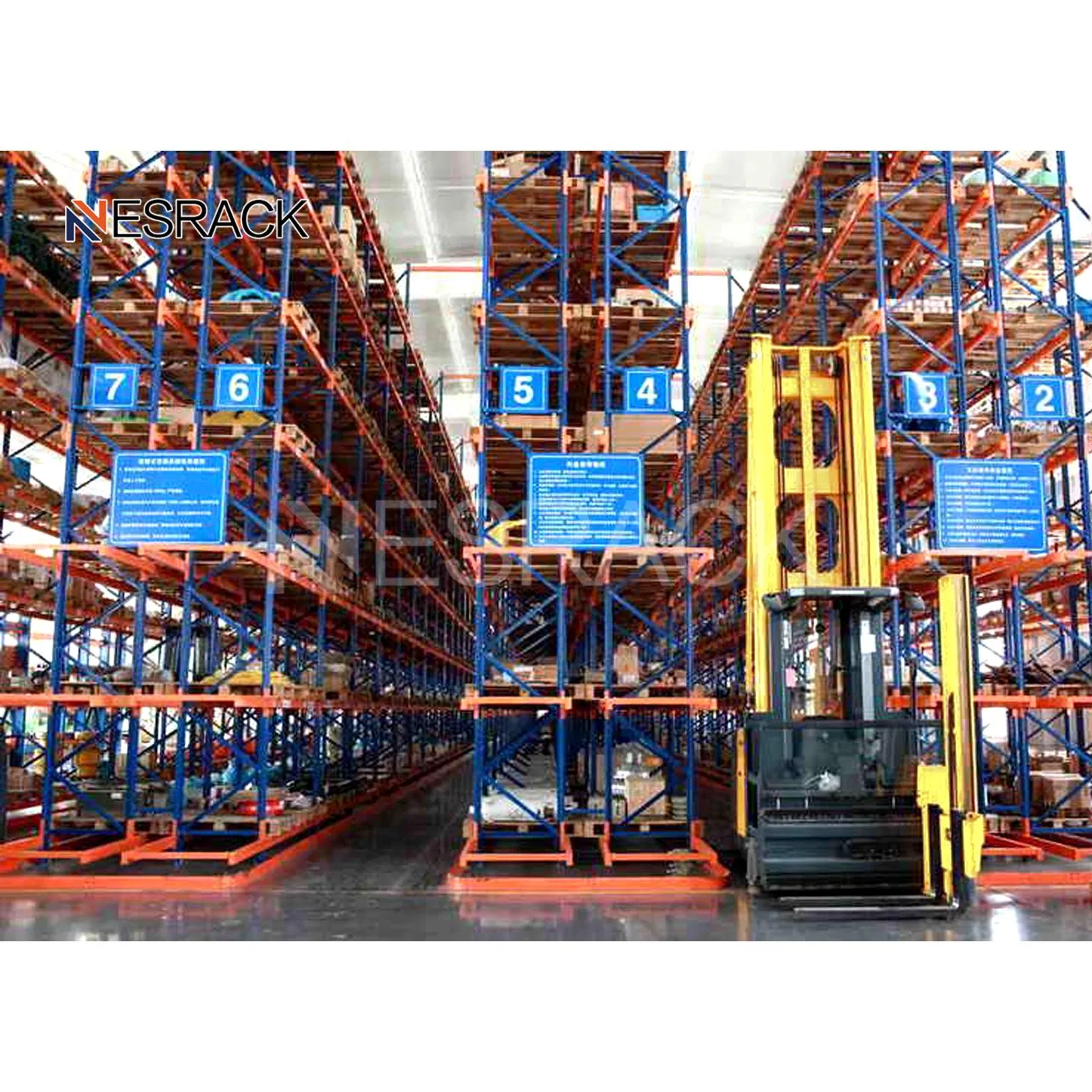 China Vna Pallet Rack Narrow Aisle Storage Boltless Rack System Customized Adjustable for Warehouse