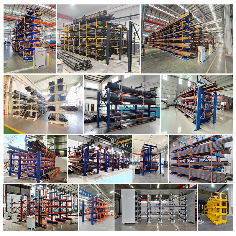 Heavy-Duty Adjustable Pipe Cantilever Shelves for High-Load Storage