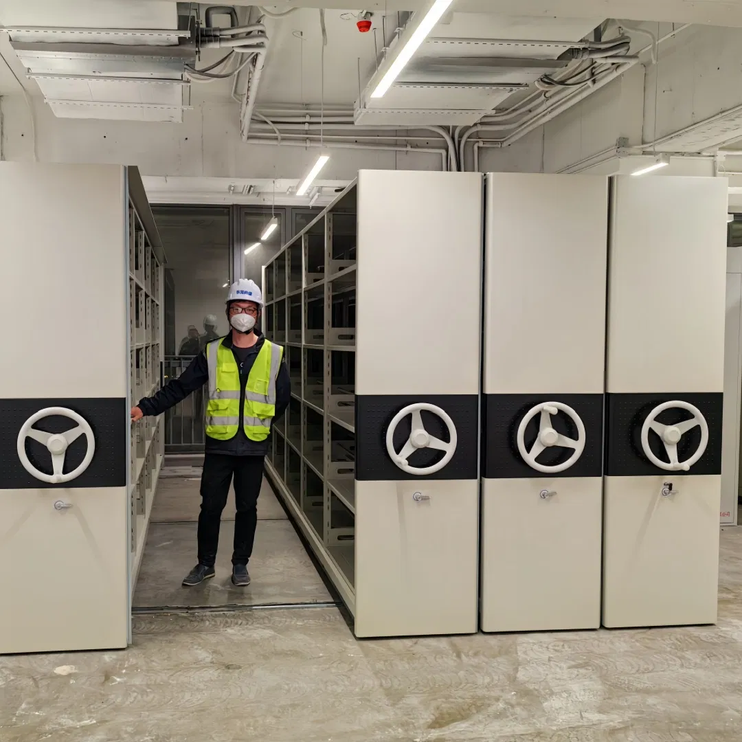 Compact Mobile Shelving System for Efficient Archive Storage High-Density Mobile Systems Manual Mobile Shelving Compact Shelving