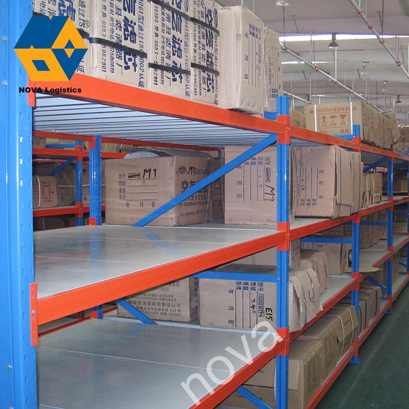 Medium Duty Adjustable 4 Tier Longspan Long Span Metal Warehouse Storage Shelving Rack Steel Boltless Medium Duty Warehouse Storage Shelf