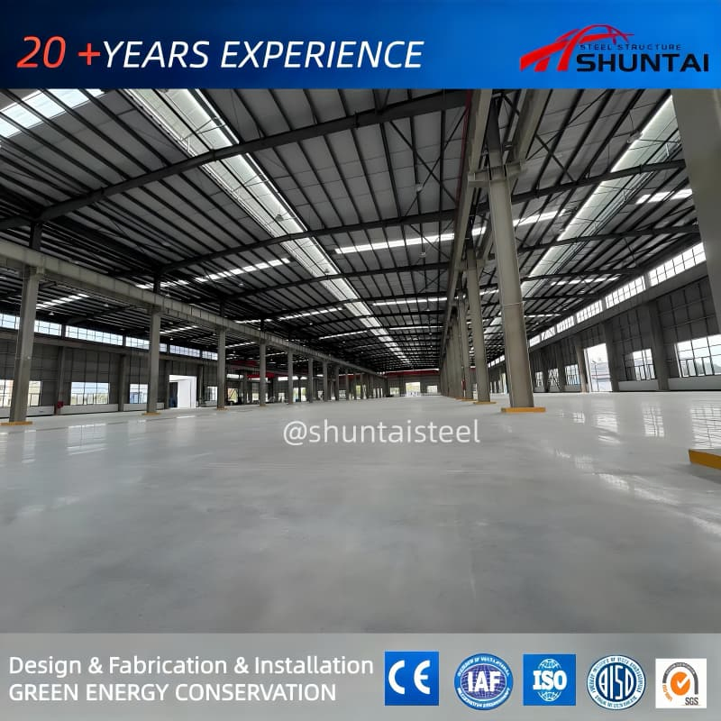 Building Material Steel Structure Logistics Hub Safety Tech Warehouse
