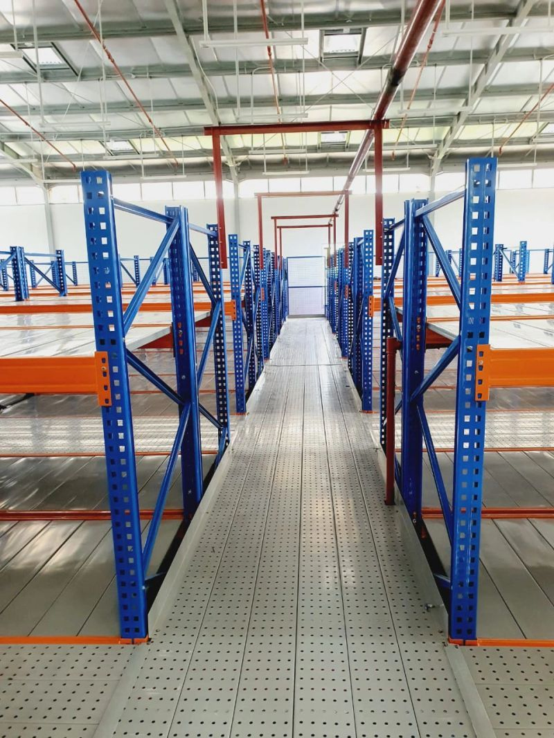 Custom Rack-Supported Mezzanine Floor Systems for High Bay Warehouse Storage