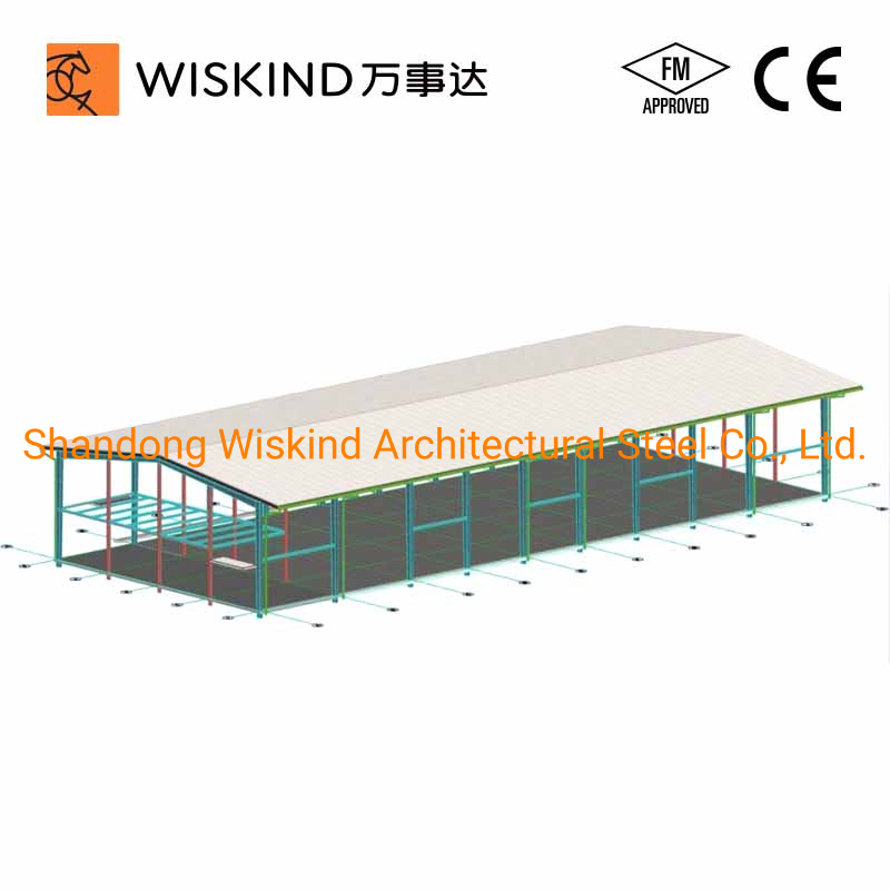 Practical Senior Colord Q345b Prefabricated Safety Steel Storage Warehouse