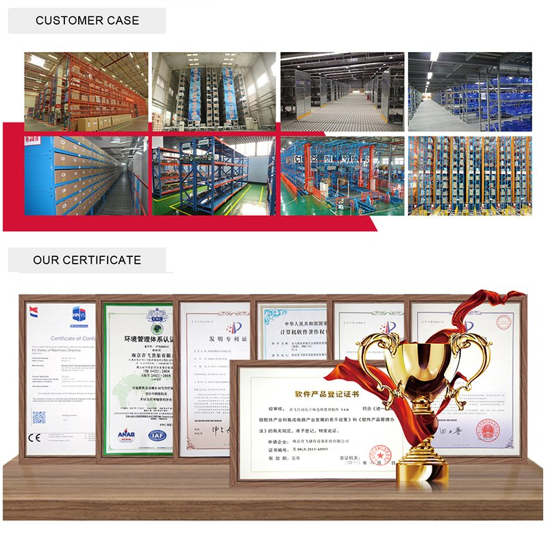 Automatic High Density Two Way Pallet Shuttle Racking System for Warehouse Storage