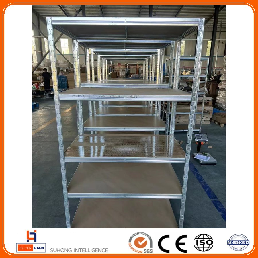 Wholesale Adjustable Stacking Boltless Metal Supermarket Store Shelves Rivet Galvanized Steel Storage Shelf