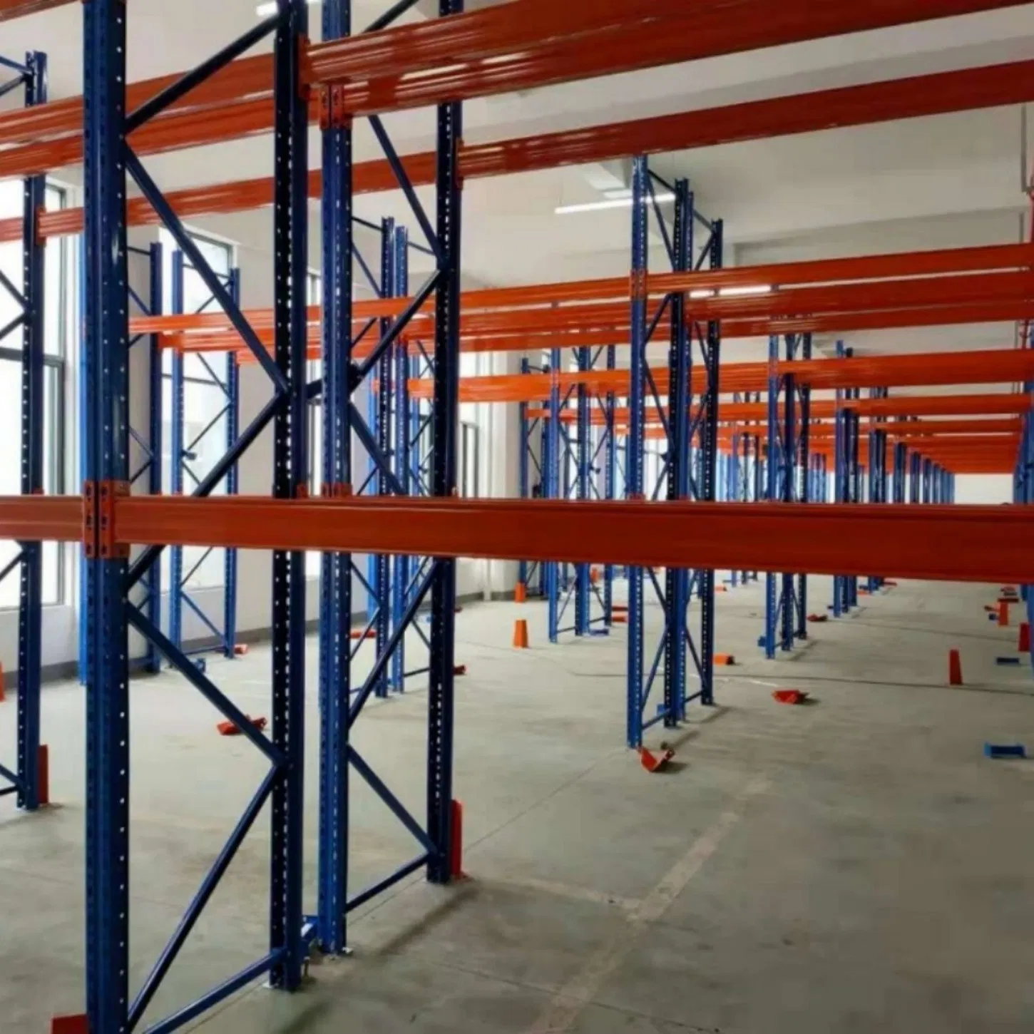 Heavy-Duty Gravity Shelves with Powder Coating for Industrial Storage
