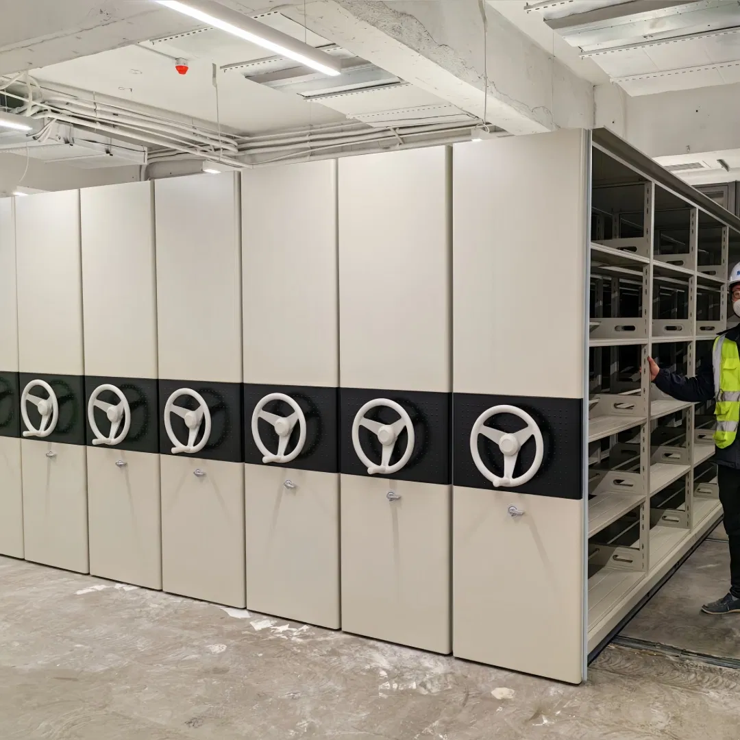 Compact Mobile Shelving System for Efficient Archive Storage High-Density Mobile Systems Manual Mobile Shelving Compact Shelving