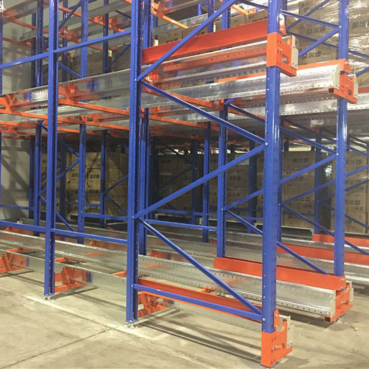 New Semi-Automated Metal Rack Stainless Steel Warehouse Pallet Storage Movable Pallet Automatic Rack Radio Shuttle Rack System