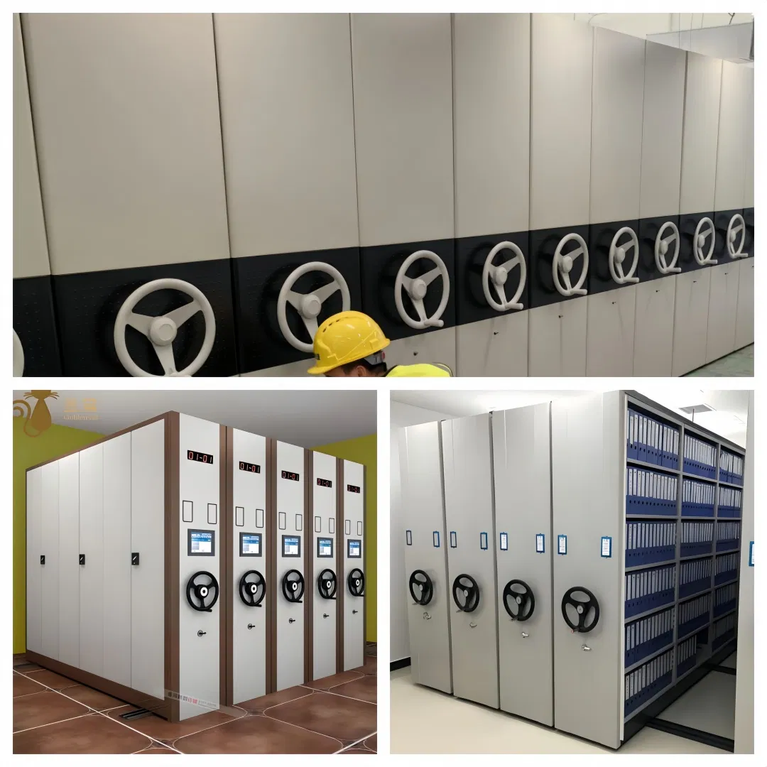 Mobile Intensive Shelf Factory Storage Files Office Movable Filing Cabinet Movable Mobile Shelving Library Mobile Storage Systems