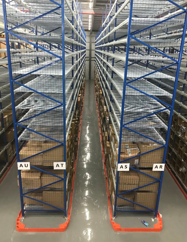 Adjustable Very Narrow Aisle Racking System