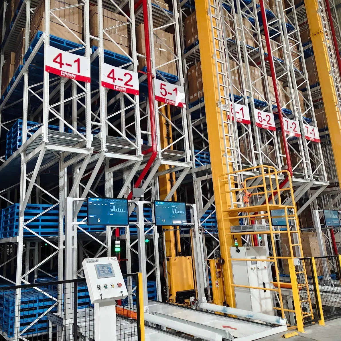 Automated Stacker Crane System for High-Density Storage in Narrow Aisle Warehouses