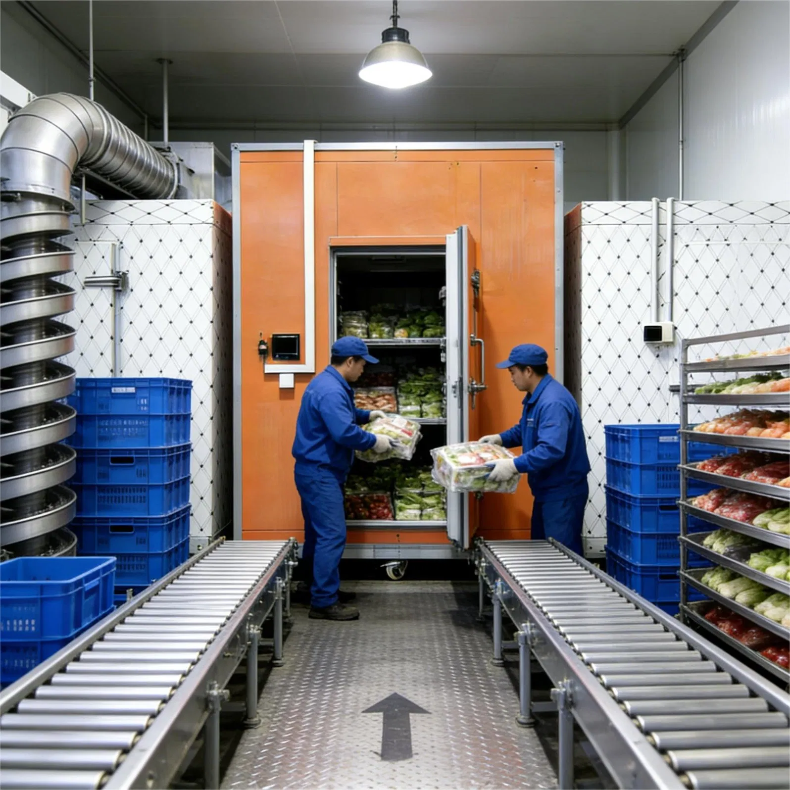 Cold Storage Room with Automated Temperature Adjustment