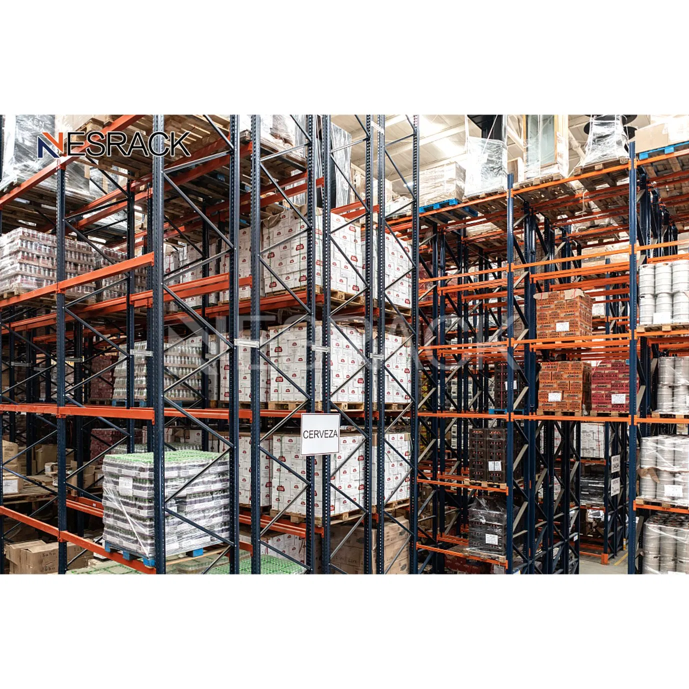 Selective Adjustable Steel Heavy Duty Pallet Rack Double-Deep Rack System for Warehouse Storage