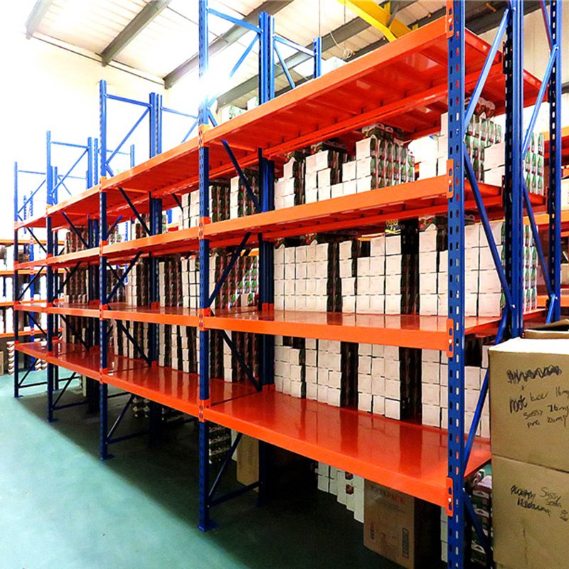 Metal Storage Rack Selective Long Span Racking Systems Steel Industrial Surface Packing Layers Feature Powder Material