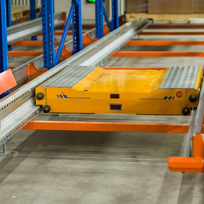 Fifo Lifo Automatic Radio Shuttle Rack System 2000kg Storage Warehouse Pallet Shuttle Racking System