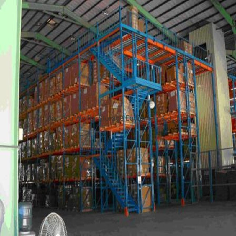 Heavy Duty Metal Multi-Level Shelving for Industrial Warehouse Storage