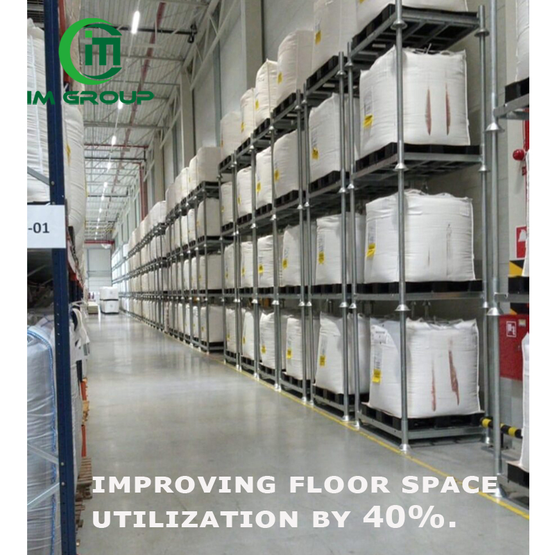 Galvanized Warehouse Logistic Detachable Steel Safe Double Stacking Pallet Rack System