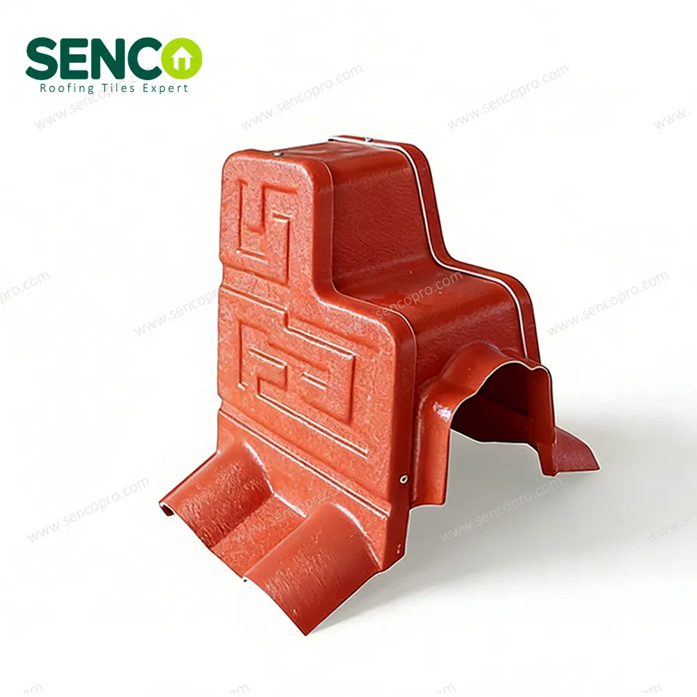 Windproof Corrosion Proof PVC Resin Tile Accessory ASA Synthetic Resin Roof Valley Fitting Seamless for Industrial Commercial New Roof Construction