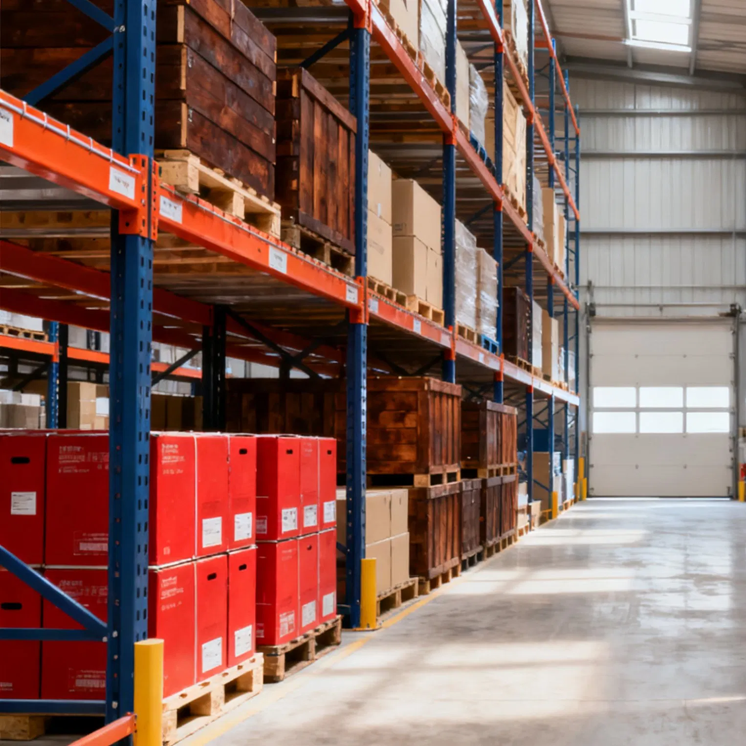 Narrow Aisle Pallet Racking Systems for Maximized Warehouse Space with Guided Aisle Technology